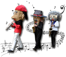 The Sax Puppets - Mobile Marching Band