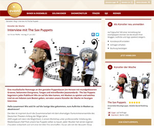 Sax Puppets Interview
