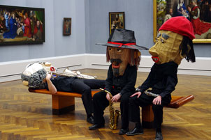 Sax Puppets in der Gemäldergalerie Berlin