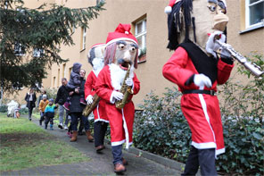 Weihnachten in der Pandemiezeit 2020, Konzerte im Wohngebiet des Beamten-Wohnungs-Verein zu Köpenick